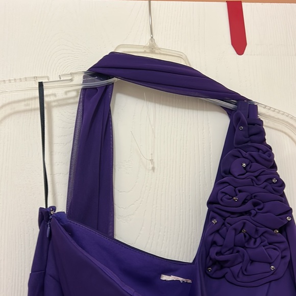 Sexy but, elegant purple dress for the mother of the bride or groom, shawl - Picture 3 of 3